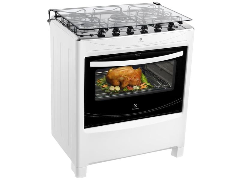 Fogão 5 Bocas Electrolux 76BSP - Acendimento Automático Branco